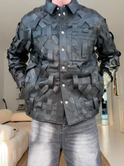 Han Kjøbenhavn Woven Leather Jacket – Rare Piece