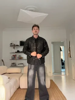 Han Kjøbenhavn Woven Leather Jacket – Rare Piece