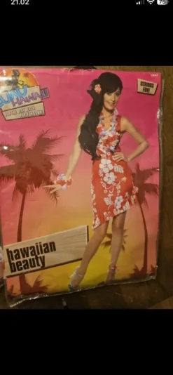 Hawaii kostume - kjole sæt