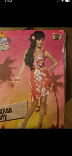 Hawaii kostume - kjole sæt