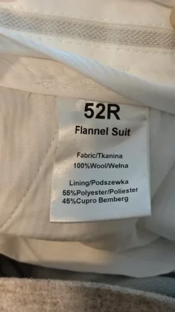 Herse spodnie flanelowe beż rozmiar 52R