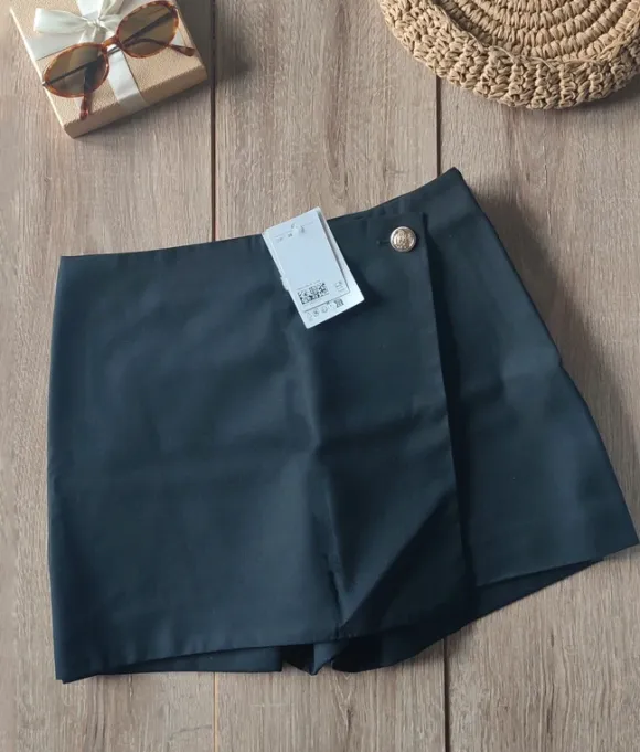 H&M spódnico-szorty czarne M 38