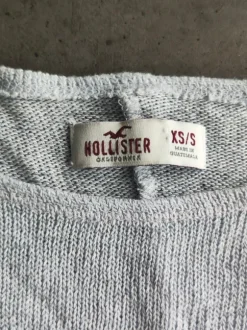 Hollister Bluzka Ażurowa Asymetryczna High-Low XS/S Oversize