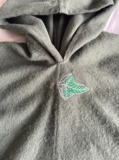 Hooded blanket-poncho