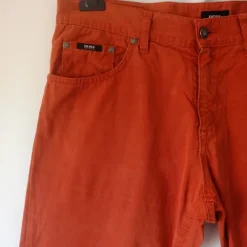 Hugo Boss Orange Jeansy Chino W36 Pomarańczowe Premium Casual Straight Fit