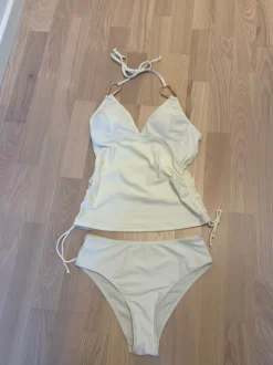 Hvid-beige tankini