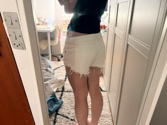 Hvide shorts