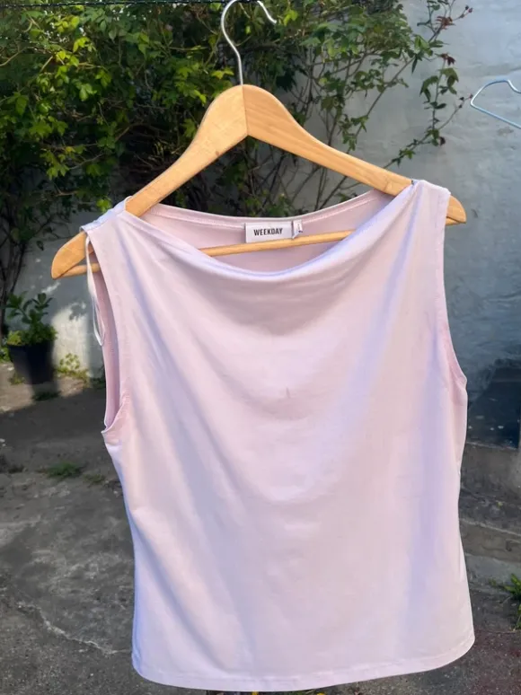Hvide Weekday Boat neck Toppe