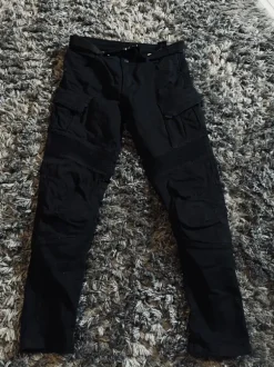 Jeansy motocyklowe ozone shadow II black z ochraniaczami