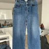 Jeansy wide leg granatowe wysoki stan S 36 denim pinterest wiosna viral tik tok
