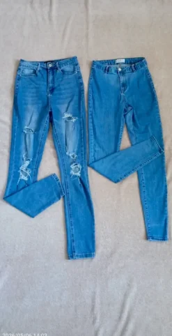 Jeansy z wysokim stanem, rozmiar 38 Primark, Sinner