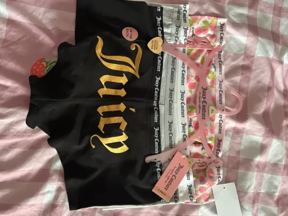 Juicy Couture majtki/stringi XL 4-pack nowe z metką