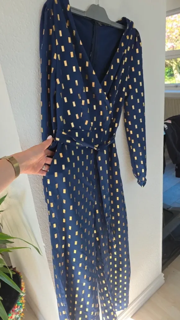 Jumpsuit med Guldprint