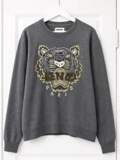 KENZO Tiger Sweatshirt Grey – Size L (fits M)
