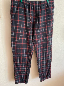 Klassisk grunge ternede bukser i 100% bomuld – Blød bomuld – Str. M fra H&M
