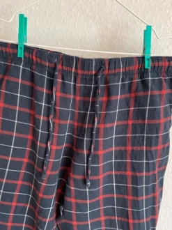 Klassisk grunge ternede bukser i 100% bomuld – Blød bomuld – Str. M fra H&M