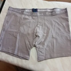 Klasyczne bokserki Tommy Hilfiger, szare, logo, premium rozmiar XXL bawełna