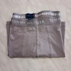 Klasyczne bokserki Tommy Hilfiger, szare, logo, premium rozmiar XXL bawełna