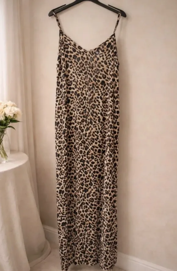 Klänning leopard Amisu
