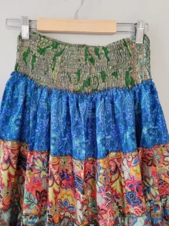 Kolorowa spódnica maxi boho patchwork hindi hippie lekka na wakacje