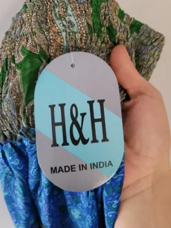 Kolorowa spódnica maxi boho patchwork hindi hippie lekka na wakacje