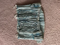 Komplet jeansowy top + spódnico spodenki
