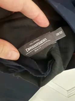Kostymbyxor slim fit Dressman marinblå