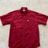 Koszula Calvin Klein Jeans M czerwona bawełna smart casual y2k 00s oldschool retro vintage