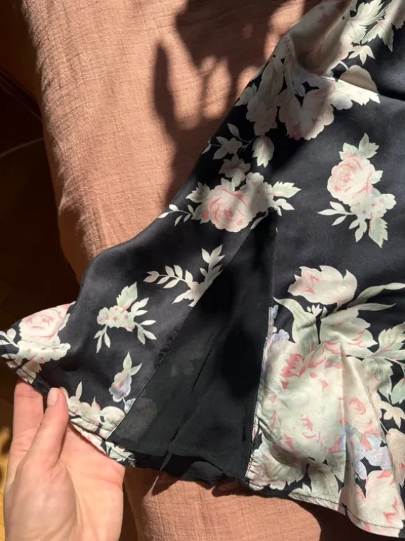 Koszula nocna jedwab silk halka nightdress romantic