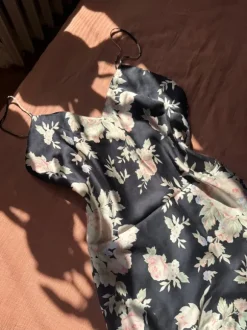 Koszula nocna jedwab silk halka nightdress romantic