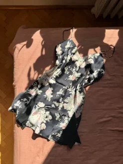 Koszula nocna jedwab silk halka nightdress romantic