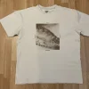 Koszulka męska t-shirt z nadrukiem bawełniana jasnobeżowa Salomon M góry trekking outdoor