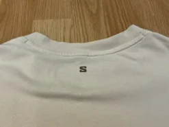 Koszulka męska t-shirt z nadrukiem bawełniana jasnobeżowa Salomon M góry trekking outdoor