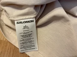 Koszulka męska t-shirt z nadrukiem bawełniana jasnobeżowa Salomon M góry trekking outdoor