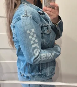 Kultowa Kurtka Jeansowa Levi's Trucker męska jak I damska - L. Szachownica, denim jacket, katana