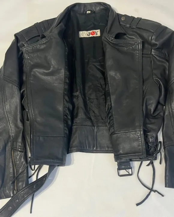 Kurtka skóra naturalna leather vintage bicker rockowy styl