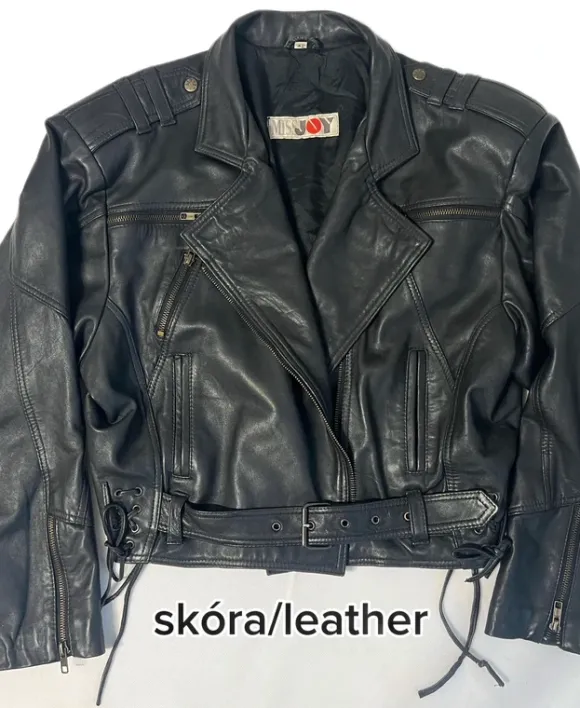 Kurtka skóra naturalna leather vintage bicker rockowy styl