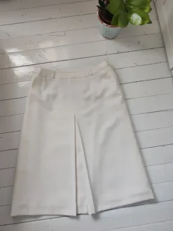 Laadukas vaalea midi vintage hame