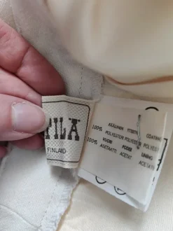 Laadukas vaalea midi vintage hame