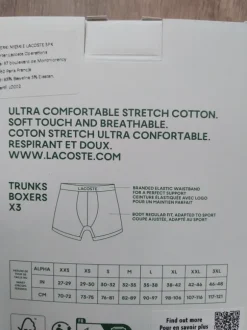 Lacoste bokserki XL ( 3pak)