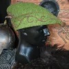 Larp, cosplay. Średniowieczna filcowa czapka - ręcznie szyta