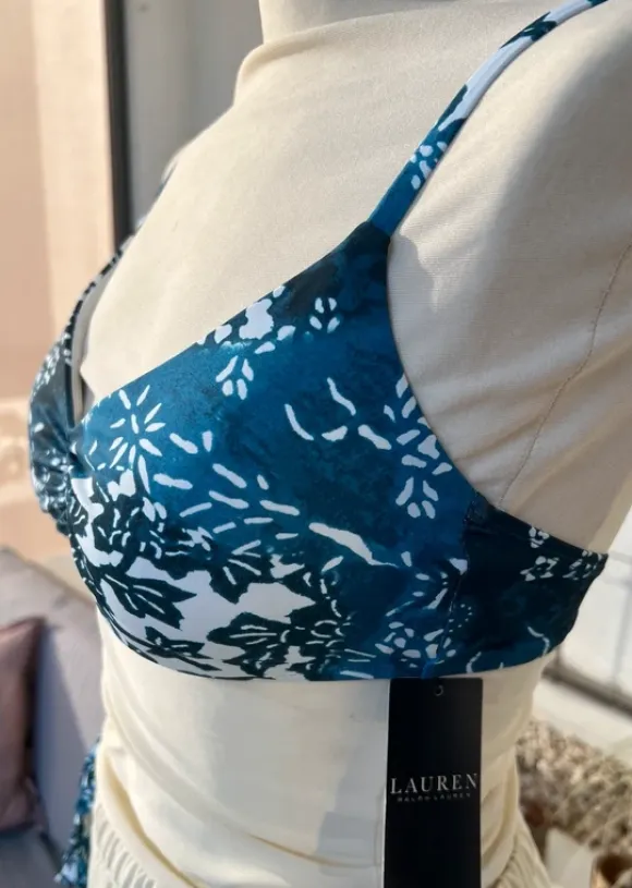 Lauren Ralph Lauren kostium kąpielowy patchwork | 36/38 | NOWY z metką