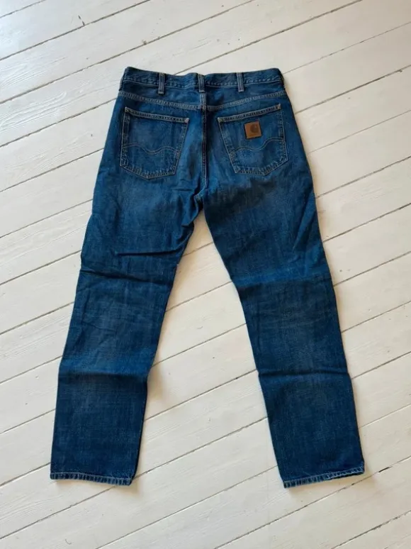 Le Fix jeans i blå i str. 32x32