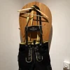 Lederhosen svarta size medium