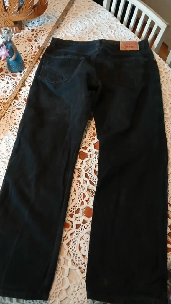 Levi’s 505 Regular Fit – svart/grå jeans W33 L30