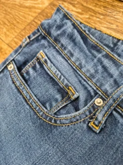 Levi's 714 Straight Levi Strauss jeansy damskie elastyczne proste 28 / M niebieskie bawełna premium