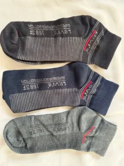 Levi’s ankelstrumpor – 3-pack (helt nya)