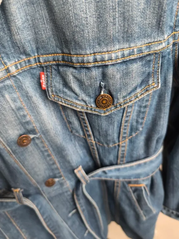 Levis płaszcz damski jeans r.L