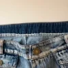 Lågmidjade jeansshorts