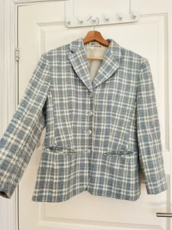 Light blue fitted blazer • preppy & classy vintage
